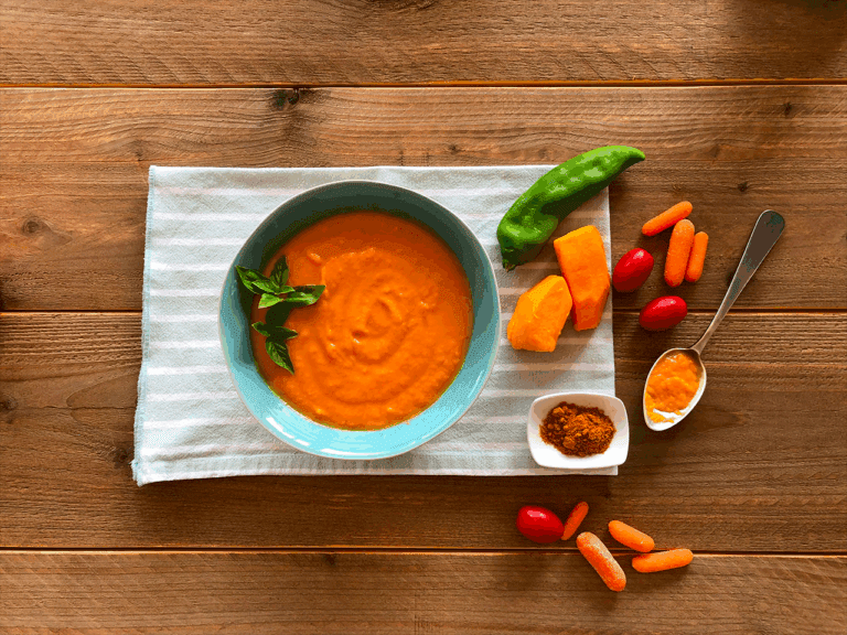 Soupe de potiron et carottes