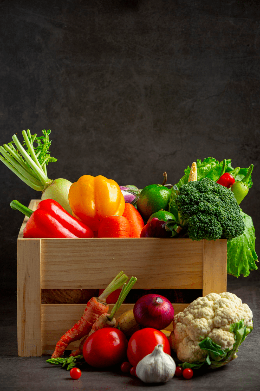 Grand panier de légumes frais